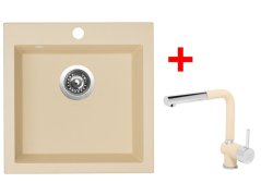 Set Sinks Viva 455 Sahara + Mix 3 P GR Set Sinks Viva 455 Sahara + Mix 3 P GR