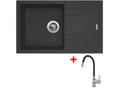 Set Sinks Linea 780 Granblack +Flexia