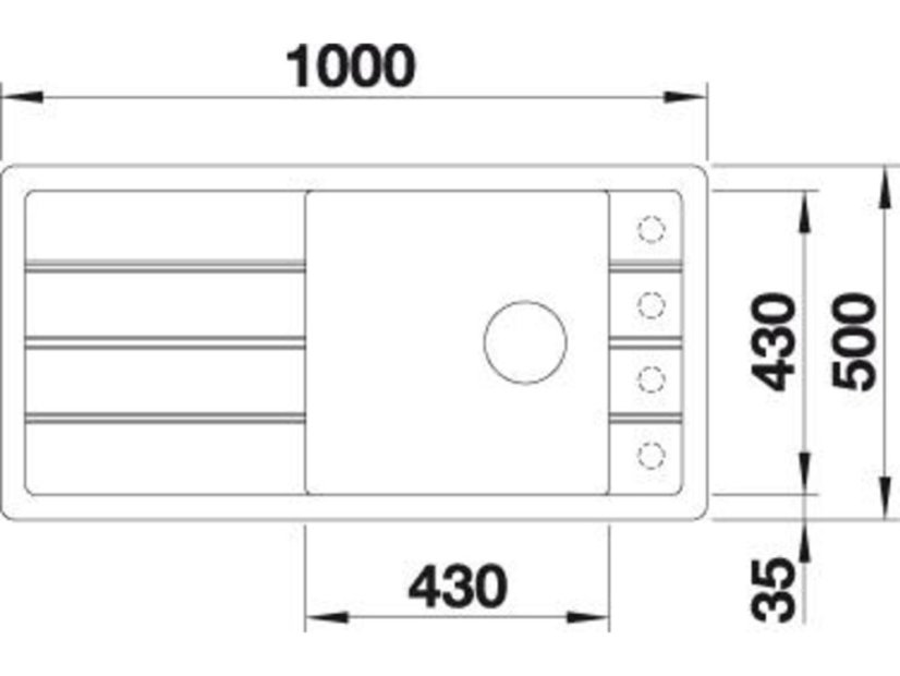 Granitový dřez Blanco FARON XL 6 S Tartufo