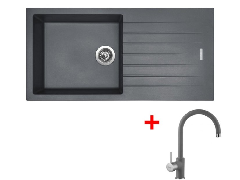 Set Sinks Perfecto 1000 Titanium + Vitalia GR