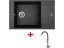 Set Sinks VARIO 780 Granblack + Elasta nerez/černá