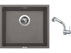 Set Sinks FRAME 457 Truffle + baterie Sinks MIX 3 S Chrom