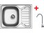 Sinks OKIO 650 + ELASTA nerez/sivá