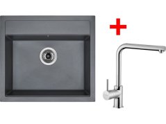 Set Sinks Solo 560 Titanium + Elka lesklá