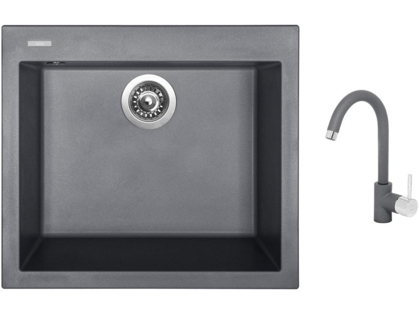 Set Sinks CUBE 560 Titanium + baterie Sinks MIX 35 Titanium