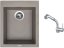Set Sinks CUBE 410 Truffle + baterie Sinks MIX 3 S Chrom