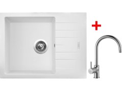 Sinks PERFECTO 650 Milk + VITALIA lesklá
