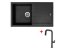 Set Sinks Amanda 860 Nanoblack + Eva P Nanoblack