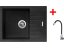 Sinks PERFECTO 650 Sahara + Elasta nerez/čierná