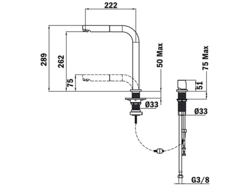 Kuchynská batéria Teka AUK 983 CR