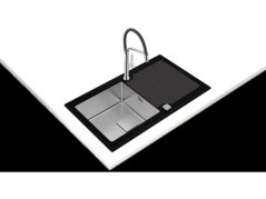 Kuchynský drez Teka Diamond RS15 1B 1D 86 BK