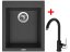 Set Sinks Cube 410 Nanoblack + Mix 35 Nanoblack