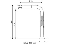 Set Sinks PERFECTO 860 Sahara + baterie Sinks SLIM S2 kartáčovaná