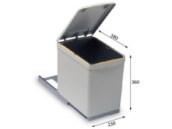 Odpadkový kôš Alveus Albio 10 1x16 l F