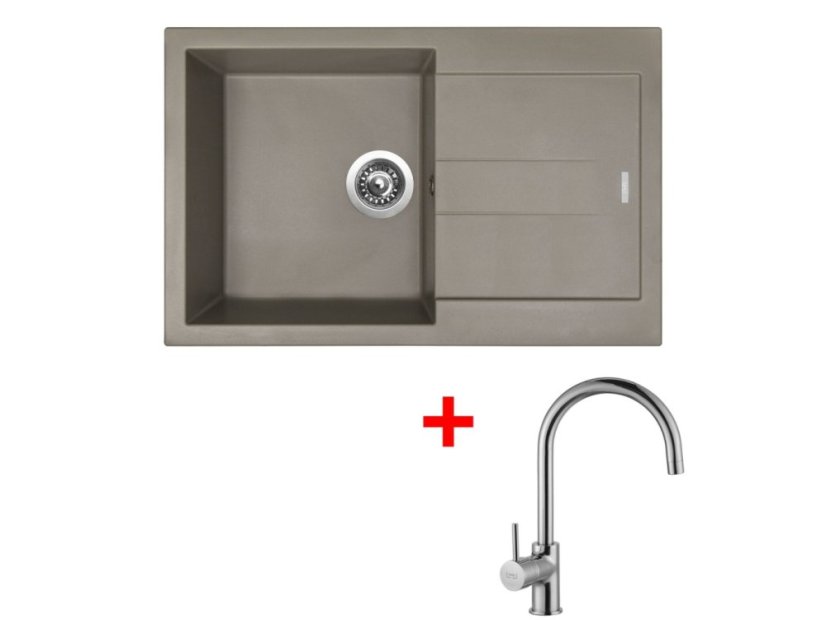 Set Sinks Amanda 780 Truffle + Vitalia