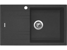 Granitový dřez Sinks Linea 780 N Granblack pravý