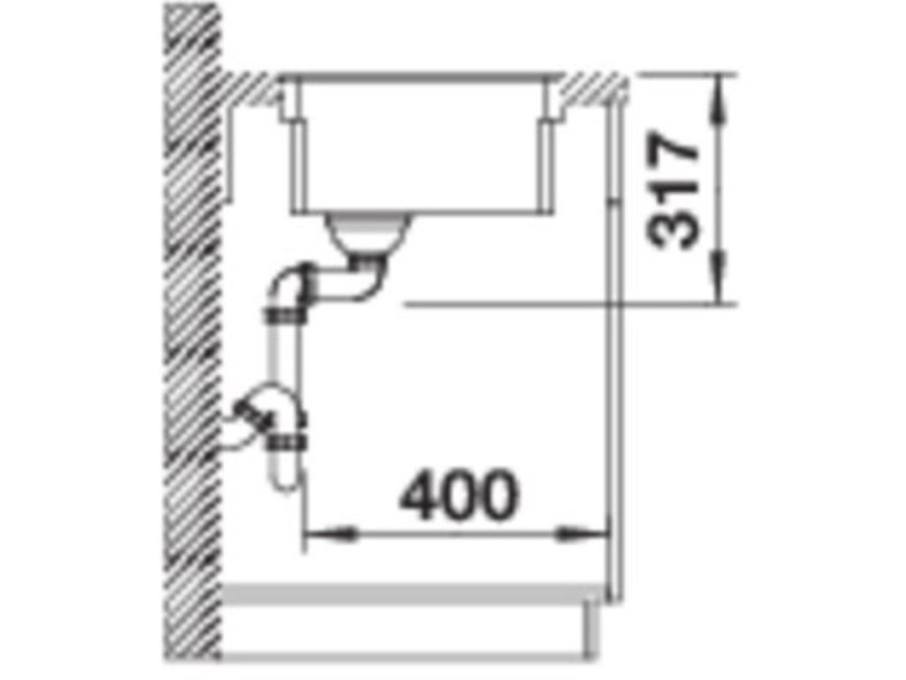 Granitový dřez Blanco Etagon 500 F Černá