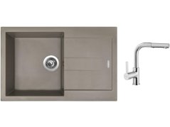 Set Sinks AMANDA 780 Truffle + batéria Sinks ENIGMA S chróm