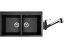 Set Sinks AMANDA 860 DUO Metalblack + baterie Sinks LEGENDA S Metalblac