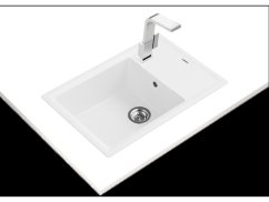 Granitový drez Teka STONE 60 S-TG 1B 1D Biela