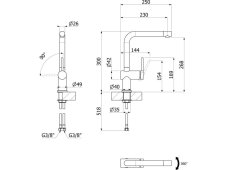 Drezová batéria Sinks ELIXA celonerezová -2