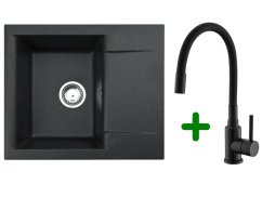 Set Alveus Gem 20/91 + baterie Mintas black matt