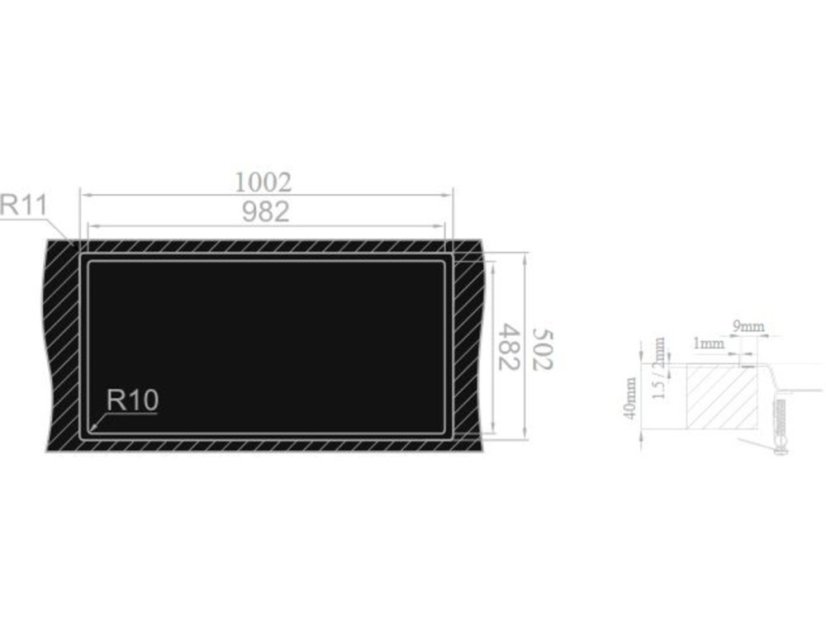 Nerezový drez Sinks EVO 1000.1