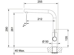 Dřezová baterie Franke FN 7392.031 Neptun Evo Chrom