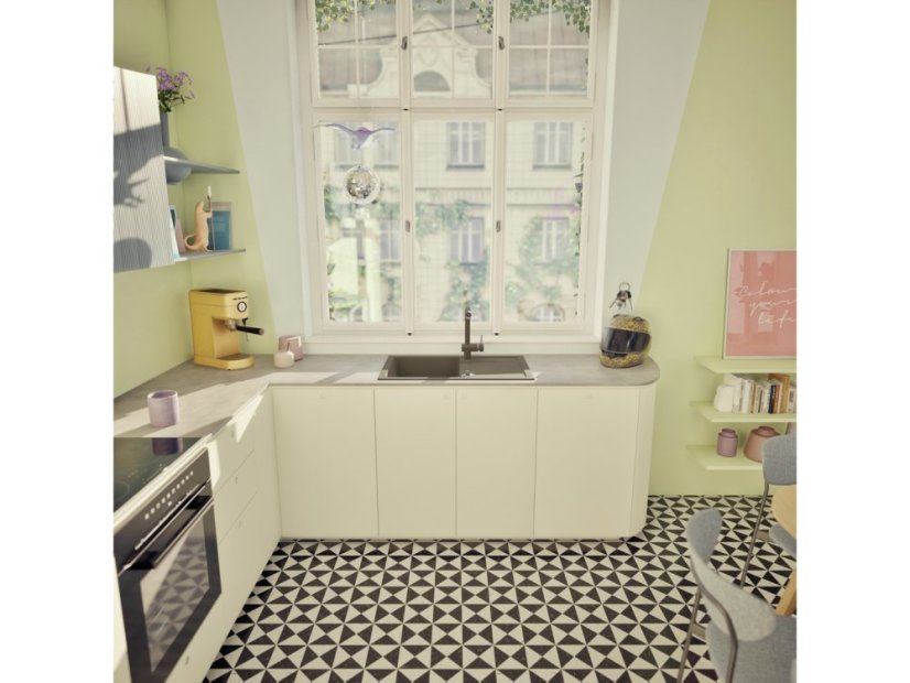 Granitový drez Schock Lima D-100S-A Asphalt