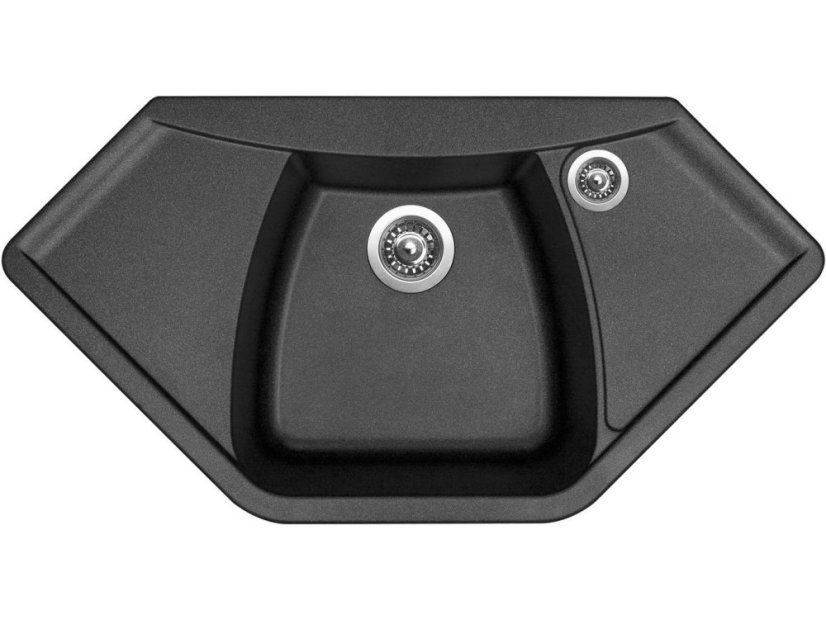 Set Sinks NAIKY 980 Metalblack + baterie Sinks MIX 35 PROF S chrom