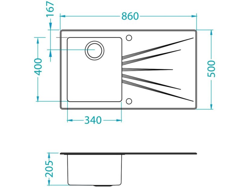 Kuchyňský drez Alveus Karat 10 P čierný