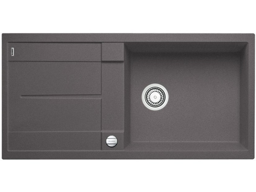 Granitový drez Blanco METRA XL 6 S F sivá skala s excentrom