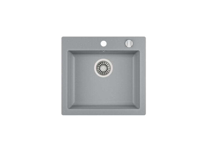 Granitový drez Teka CLIVO 50 S-TQ 1B Hliníkovo šedá - 1