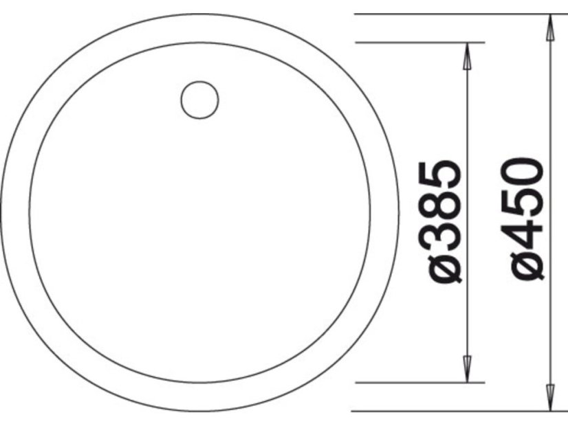 Granitový dřez Blanco Rondo 45 Antracit