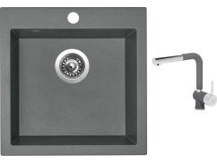 Set Sinks VIVA 455 Titanium + baterie Sinks MIX 3 P Titanium Set Sinks VIVA 455 Titanium + baterie Sinks MIX 3 P Titanium