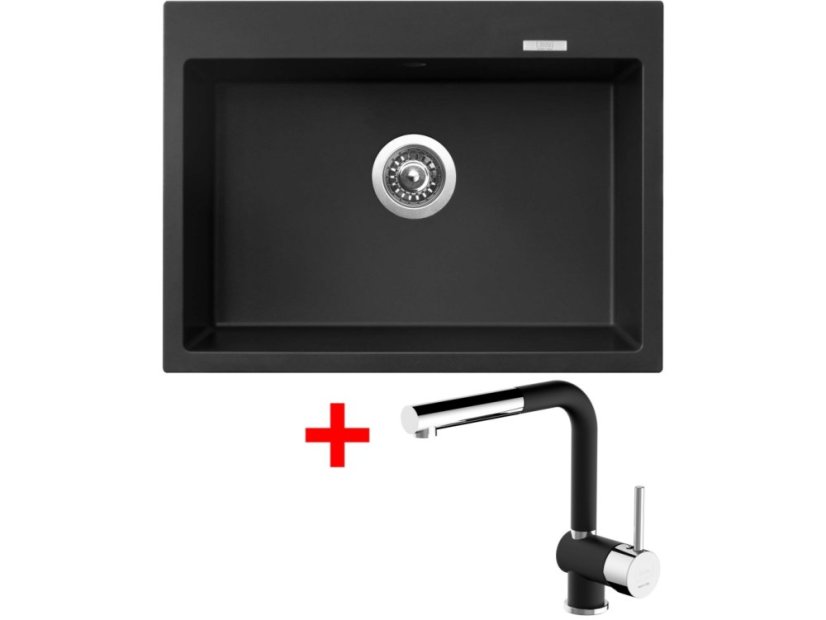 Set Sinks Maximo 680 Pureblack + Mix 3 P GR N6