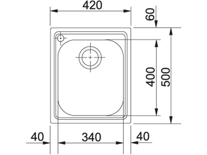 Nerezový drez Franke AMX 610 Nerez