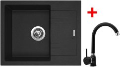 Set Sinks Linea 600 N Granblack + batéria Polo GR Set Sinks Linea 600 N Granblack + batéria Polo GR