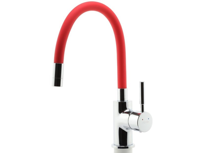 Drezová stojanková batéria Ferro Červená-chróm