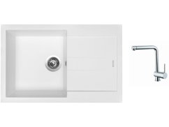 Set Sinks AMANDA 780 Milk + baterie Sinks MIX 3 chrom