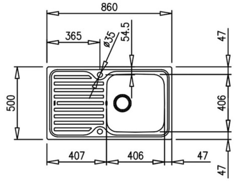 Nerezový dřez Teka CLASSIC 1B 1D X MC