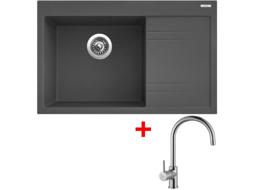 Set Sinks RIM 780 L Titanium + Vitalia