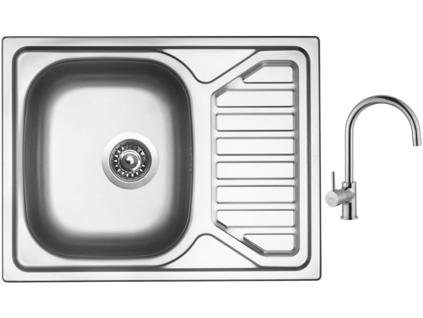 Set Sinks OKIO 650 V leštěný + baterie Sinks VITALIA chrom