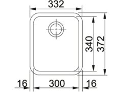 Nerezový drez Franke GAX 110-30