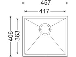 Granitový drez Sinks FRAME 457 Sahara