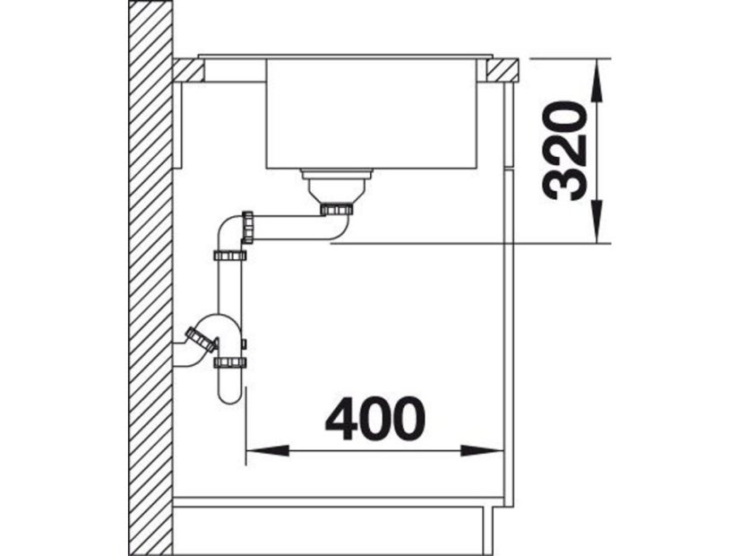 Granitový drez Blanco DALAGO 5 káva s excentrom