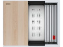 Granitový dřez Franke KNG PRO 110-52 Bílá-led