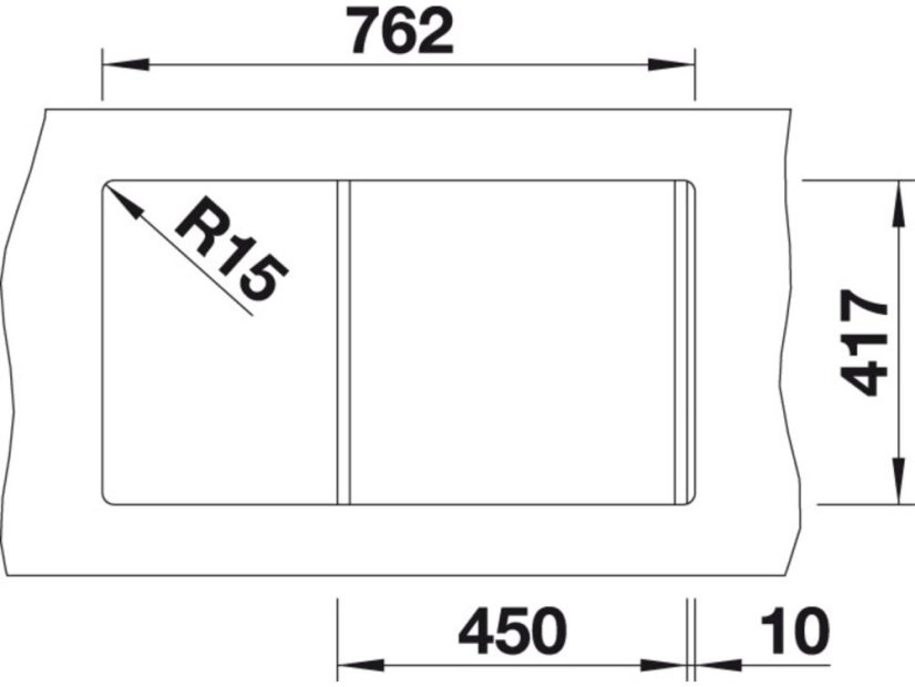 Granitový dřez Blanco Favos mini Aluminium