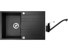 Set Sinks GRANDE 800 Metalblack + baterie Sinks PRONTO Metalblack