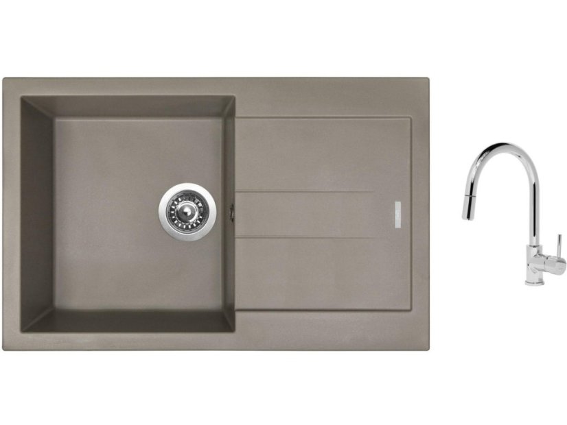 Set Sinks AMANDA 780 Truffle + baterie Sinks MIX 35 P chrom